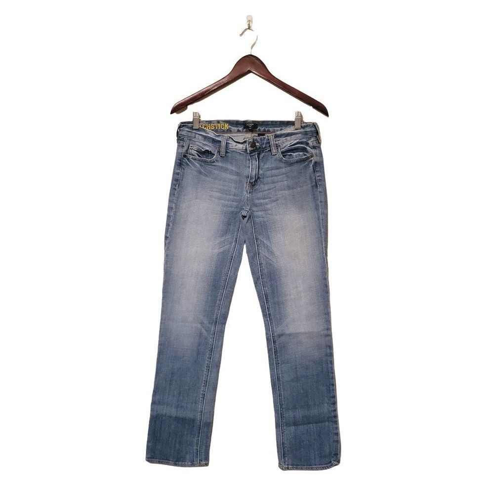 J. Crew Womens Jeans Blue 29S Matchstick Stretch Denim Pants Light Rinse